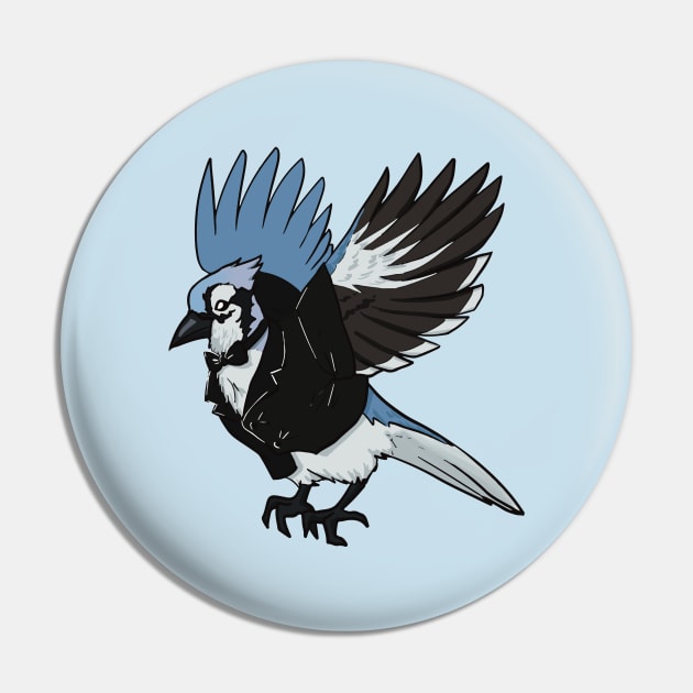 Dapper Bluejay Pin by SketchedByRory