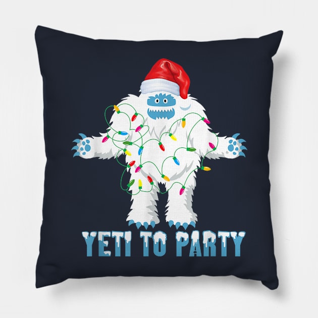 Yeti to Party Shirt - Funny Sasquatch Gifts Pillow by Distefano