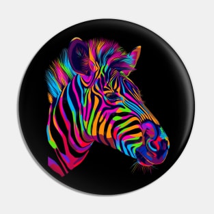 Zebra Fearsome Fighters Pin