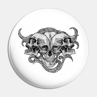 Skulls Composition Pin