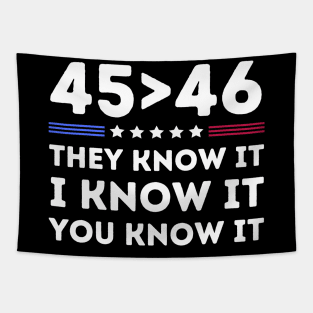 45 Is Greater Than 46 Tapestry