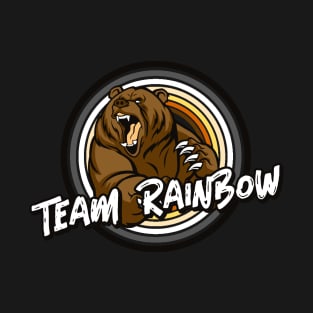 Team Rainbow LGBT Gay bear T-Shirt