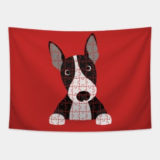 Bull Terrier Puzzle Tapestry