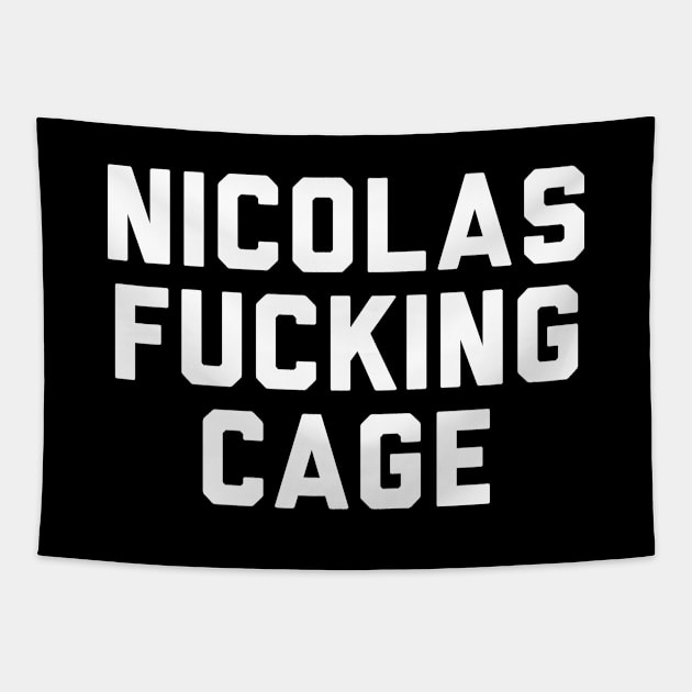 Nicholas Fucking Cage Tapestry by Rebus28