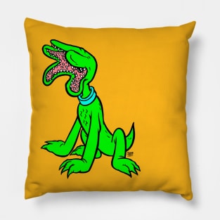 PLUTO THE DEMADOG (GREEN) Pillow