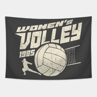 Womens volleyball retro vintage 80s Tapestry