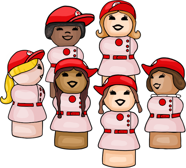 The Little Rockford Peaches Kids T-Shirt by Slightly Unhinged