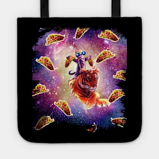 Thug Space Cat On Tiger Unicorn - Taco Tote