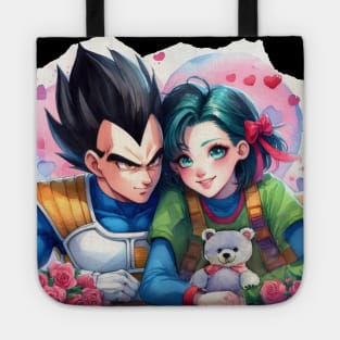 Vegeta & Bulma Valentine's Day Tote