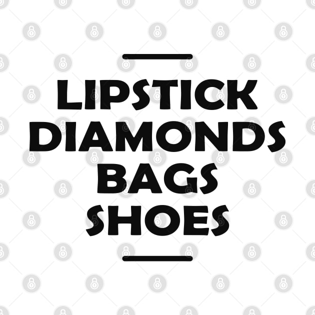 Lipstick diamonds bags shoes by KC Happy Shop