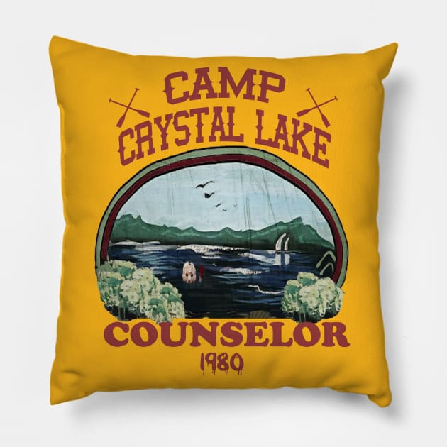 Crystal Lake Camp Counselor Pillow by CreatingChaos