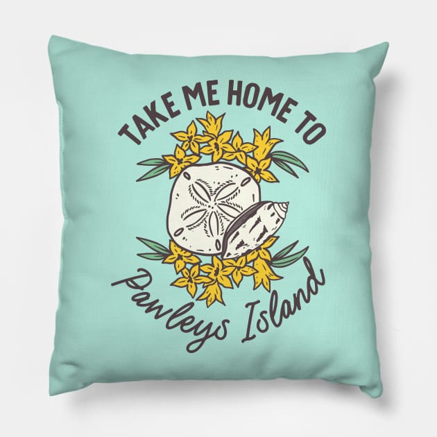 Take Me Home To Pawleys Island, South Carolina Pillow by carolinafound