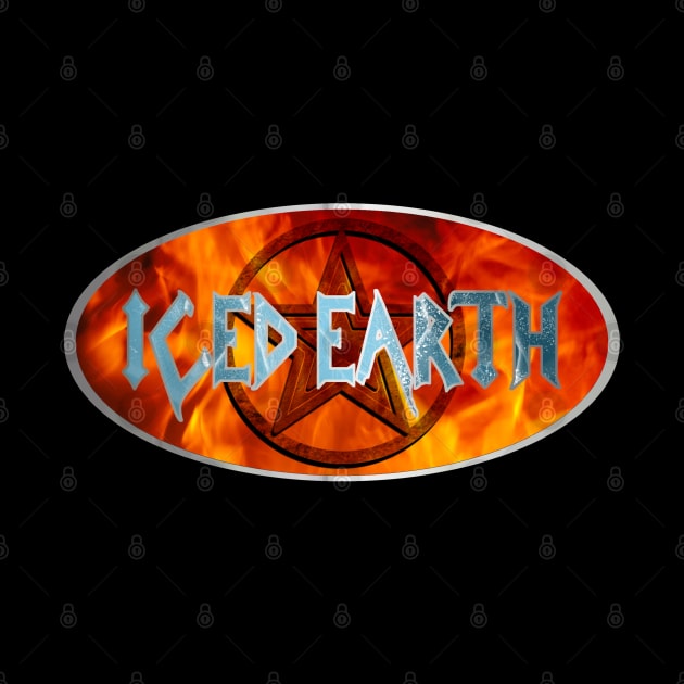 Iced Earth - Oval With Pentagram. by OriginalDarkPoetry