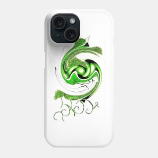 GREEN SWIRL, PEAS Phone Case