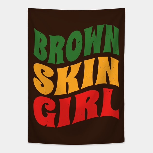 Brown Skin Girl Tapestry by thechicgeek