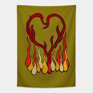 Heart of fire Tapestry