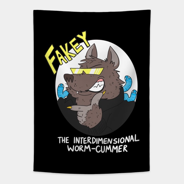 Fakey! The Interdimensional Worm-Cummer (alt) Tapestry by Some More News