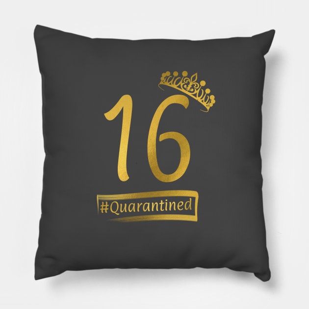 16th Quarantine Birthday Pillow by paintmaninfinity