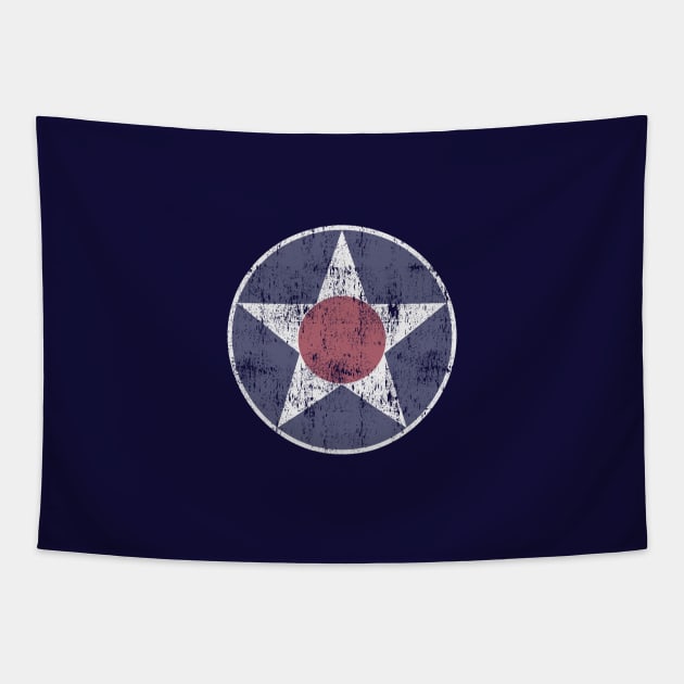 Vintage USAF roundel Tapestry by retropetrol