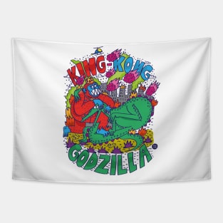 KING-KONG Vs. GODZILLA Tapestry