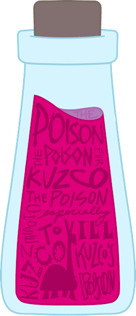 Kuzco's Poison Kids T-Shirt by Wayward Knight