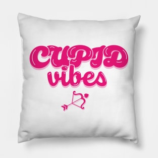 Cupid Vibes text design Pillow