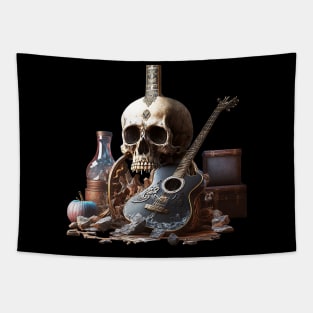 Extremely Heavy Metal Skull Tapestry