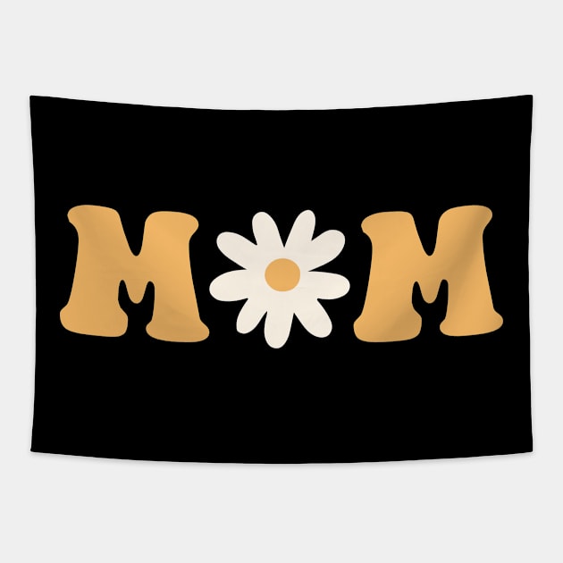 Retro Mom with daisy Tapestry by la'lunadraw