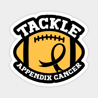 Appendix Cancer Awareness Tackle Appendix Cancer Football Magnet