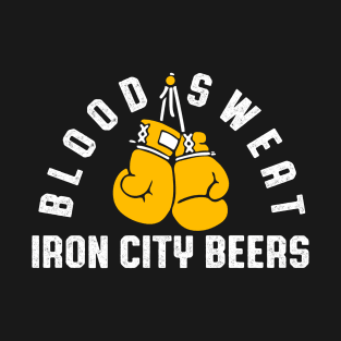 Blood sweat iron city beer T-Shirt