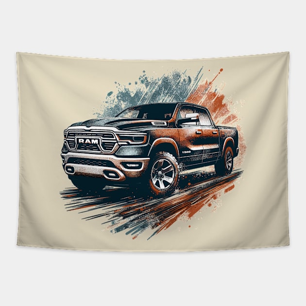 Dodge Ram 1500 Tapestry by Vehicles-Art