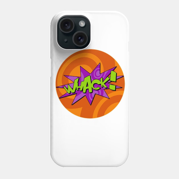 Whack Comic Book Design Phone Case by markmurphycreative