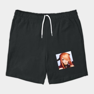 anime girl orange hair Shorts