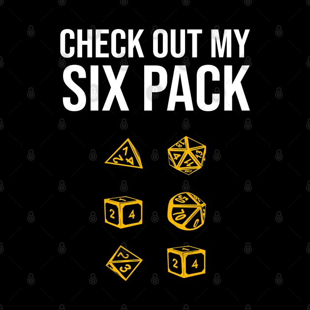 Check Out My Six Pack RPG D20 Dice Role Pen&Paper by Schimmi