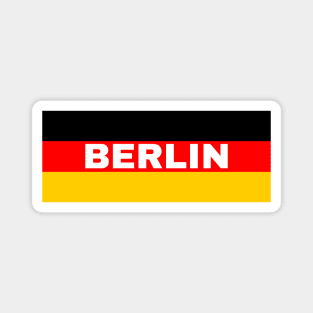 Berlin City in German Flag Magnet