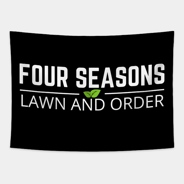 Four Seasons Landscaping Lawn and Order Tapestry by teecloud