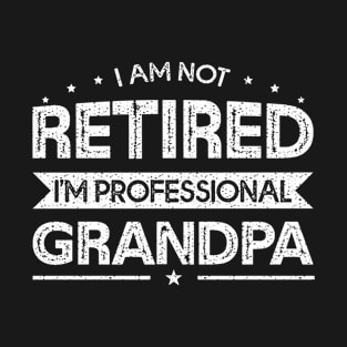 I'm Not Retired A Professional Grandpa Fathers Day Gift T-Shirt