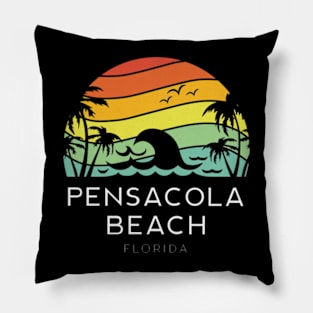 Pensacola Beach Florida Retro Summer Women Men Gift Key Sweatshirt Pillow