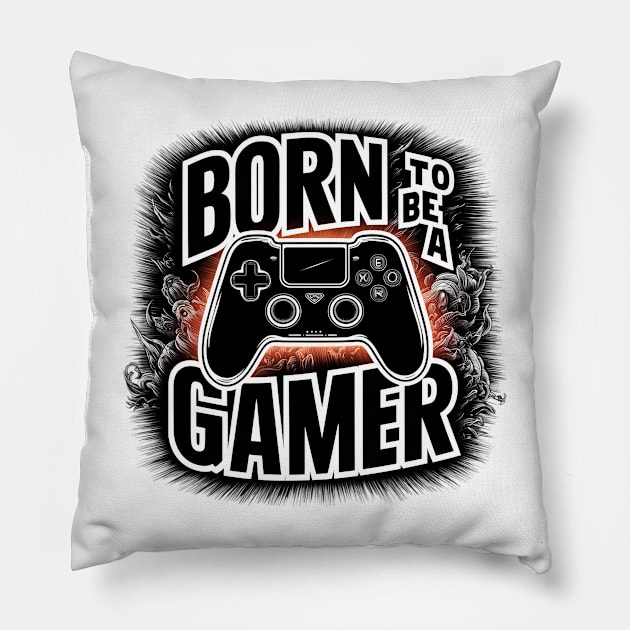 Epic Legacy: Born to be a Gamer Pillow by WEARWORLD