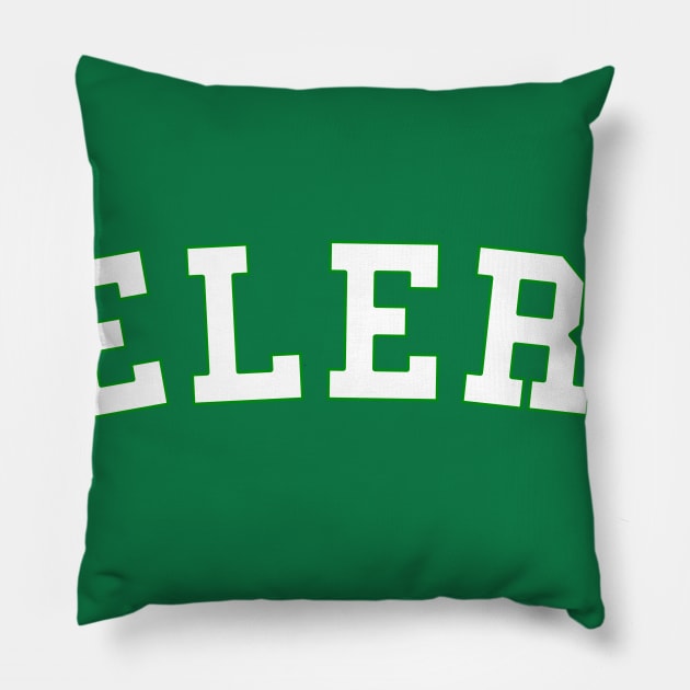 Celery University College Graduate Pillow by Aquarian Apparel