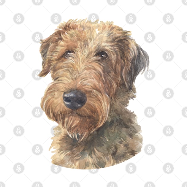 Welsh Terrier Watercolor Art by doglovershirts