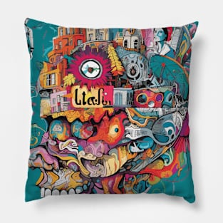 Color skull Pillow