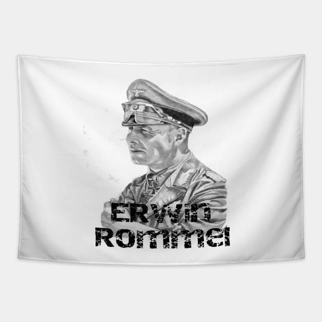 Erwin Rommel Tapestry by leodesigns