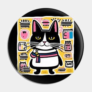 Cat Mom Pin