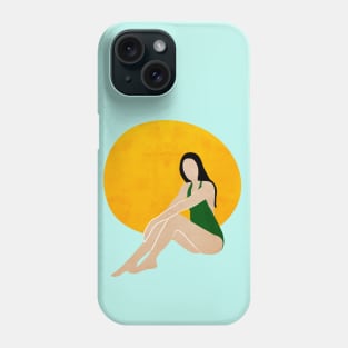 Girl on the beach Phone Case