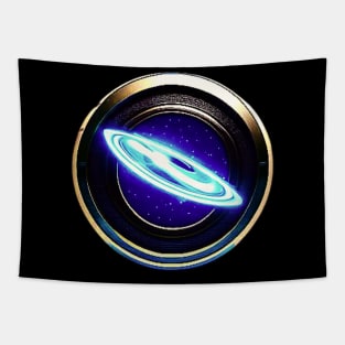 SPACE FRISBEE Tapestry