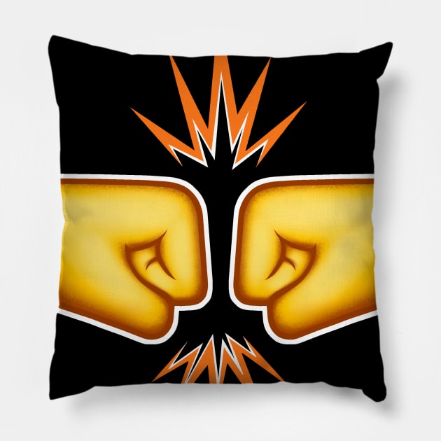 Fist Bump Pillow by mrpsycho