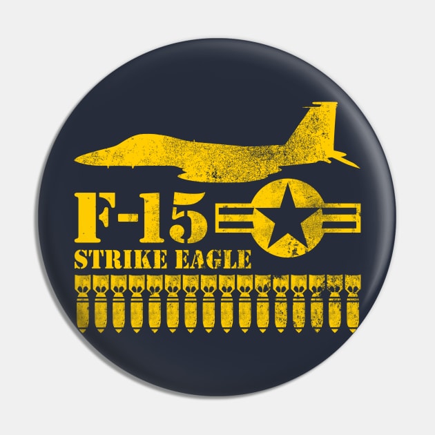 F-15 Strike Eagle (distressed) Pin by TCP