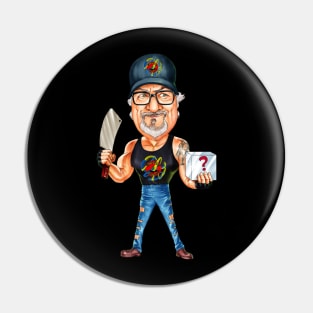 Stevie B Caricature Pin