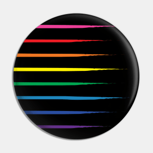 Gay Pride Flag Original Rainbow Stripes Pin